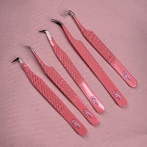 Fibre Grip Tweezers (Set of 5)