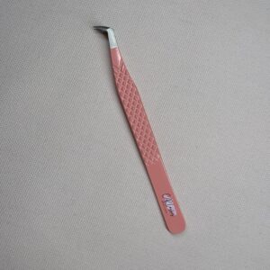 Fibre grip angled tweezers